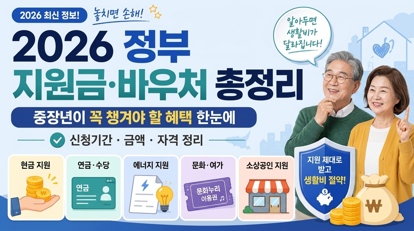 2026 정부 지원금 정리