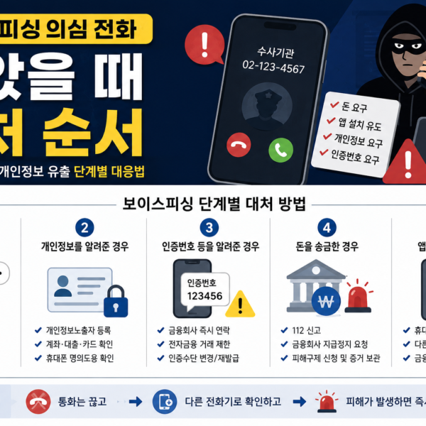 보이스피싱 대처 순서