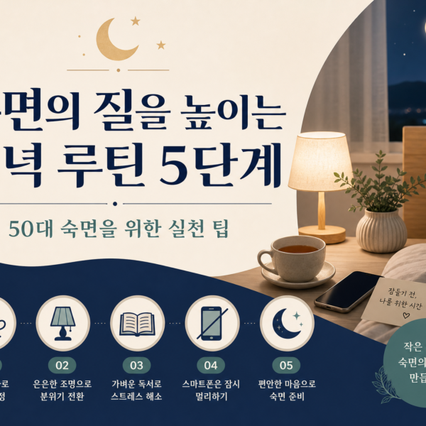 수면 질 높이는 저녁루틴