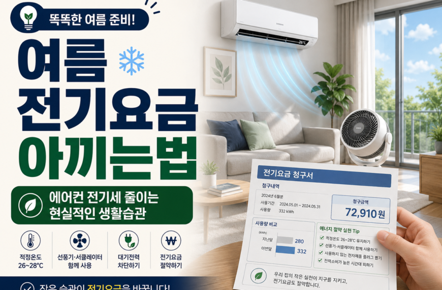 여름 전기 요금 아끼는법