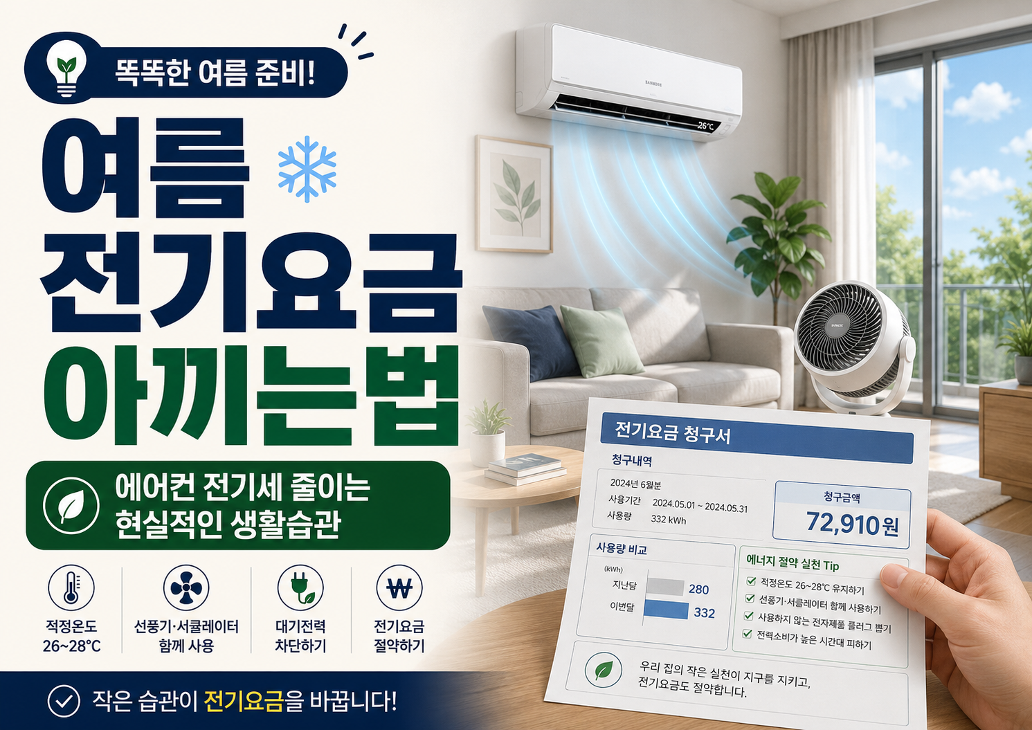여름 전기 요금 아끼는법